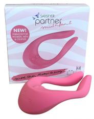 Stimolatore vaginale in silicone per coppia vibratore doppio clitoride satisfyer partner