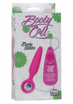 Vibratore Plug anale fallo con vibrazione butt Booty Call Booty Glider Rosa