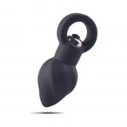 Plug anale vibrante falli dildo vibrante in silicone the butt black nero helix