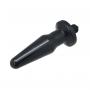 Plug anale fallo dildo vibrante rim nero the black butt anal sex toy per uomo e donna