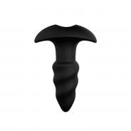 Vibratore anale stimolatore in silicone plug butt dildo falo vibrante nero mini screw