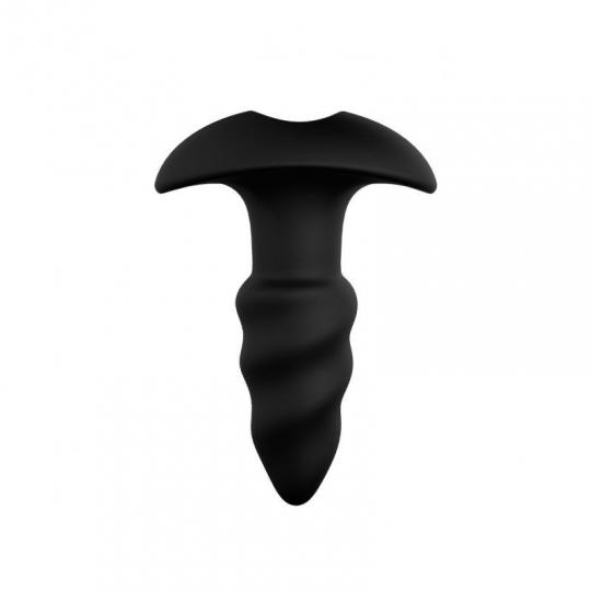 Vibratore anale stimolatore in silicone plug butt dildo falo vibrante nero mini screw