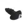 Vibratore anale stimolatore in silicone plug butt dildo falo vibrante nero mini screw