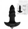 Vibratore anale stimolatore in silicone plug butt dildo falo vibrante nero mini screw