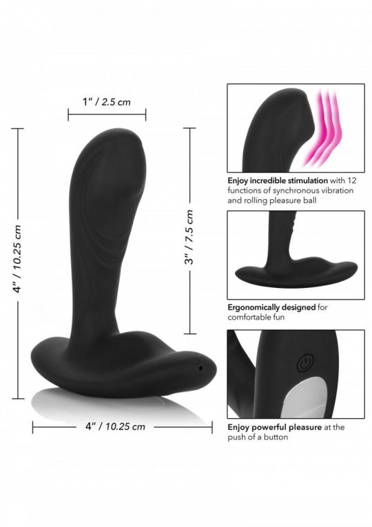 Vibratore stimolatore anale dildo fallo vibrante per prostata sex toy realistico uomo