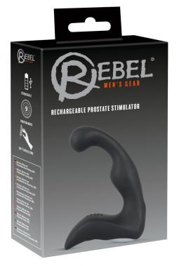 Vibratore anale per stimolazione prostata dildo fallo vibrante ricaricabile nero in silicone