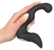 Vibratore anale per stimolazione prostata dildo fallo vibrante ricaricabile nero in silicone