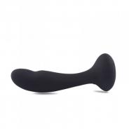 Vibratore anale dildo fallo vibrante ricaricabile in silicone nero con telecomando