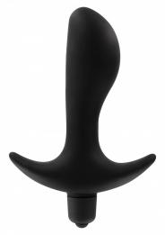 Vibratore plug anale in silicone fallo dildo vibrante nero morbido sex toys black