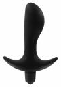 Vibratore plug anale in silicone fallo dildo vibrante nero morbido sex toys black