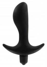 Vibratore plug anale in silicone fallo dildo vibrante nero morbido sex toys black