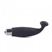 Vibratore nero in silicone stimolatore vaginale dildo fallo vibrante mini finger fan stalk