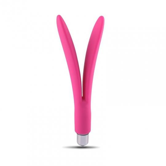 Vibratore dildo vibrante doppio falo stimolatore vaginale anale in silicone 2 slap sex toys