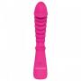 Vibratore realistico vaginale anale fallo dildo vibrante stimolatore ricaricabile rosa