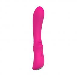 Vibratore vaginale stimolatore per donna in silicone fallo dildo vibrante convex pink