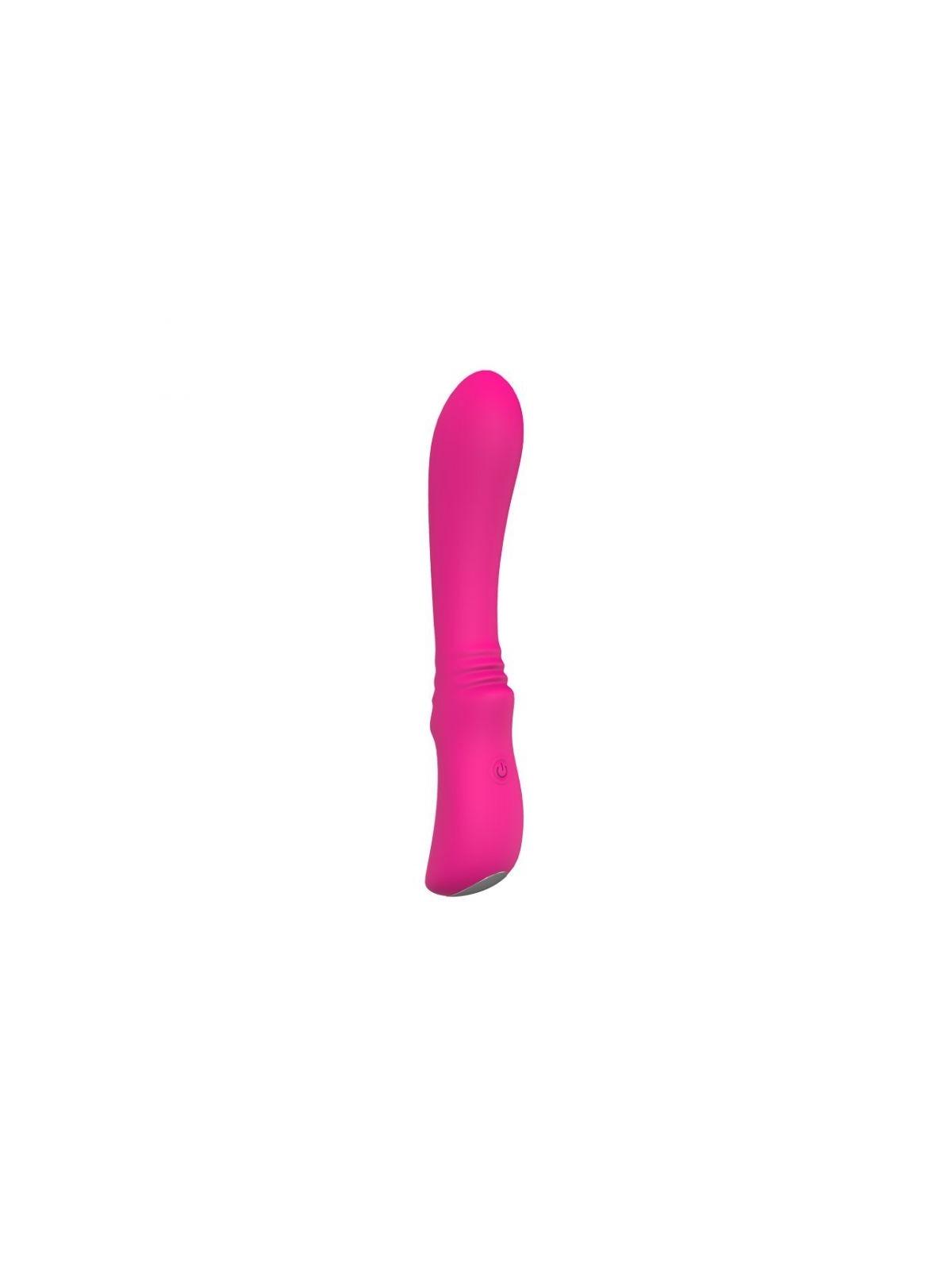 Vibratore vaginale stimolatore per donna in silicone fallo dildo vibrante convex pink