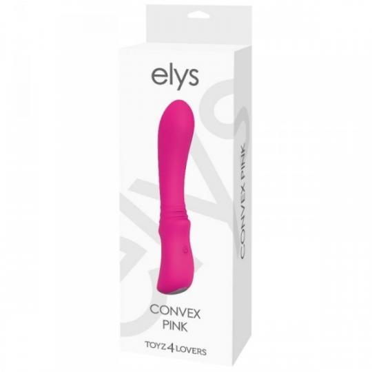 Vibratore vaginale stimolatore per donna in silicone fallo dildo vibrante convex pink