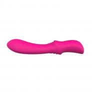 Vibratore vaginale stimolatore per donna in silicone fallo dildo vibrante convex pink