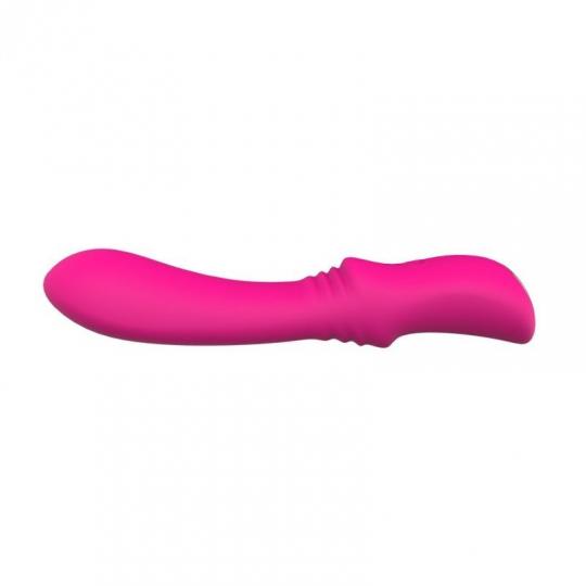 Vibratore vaginale stimolatore per donna in silicone fallo dildo vibrante convex pink