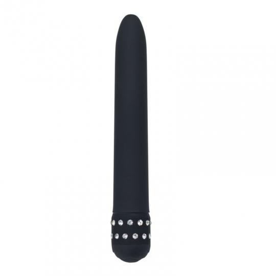 Vibratore vaginale stimolatore fallo vibrante mini slim black classic nero diamond 