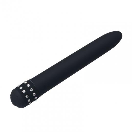 Vibratore vaginale stimolatore fallo vibrante mini slim black classic nero diamond 