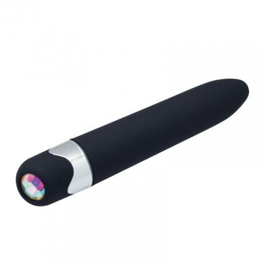 Vibratore sex toys vaginale nero stimolatore fallo vibrante black slim