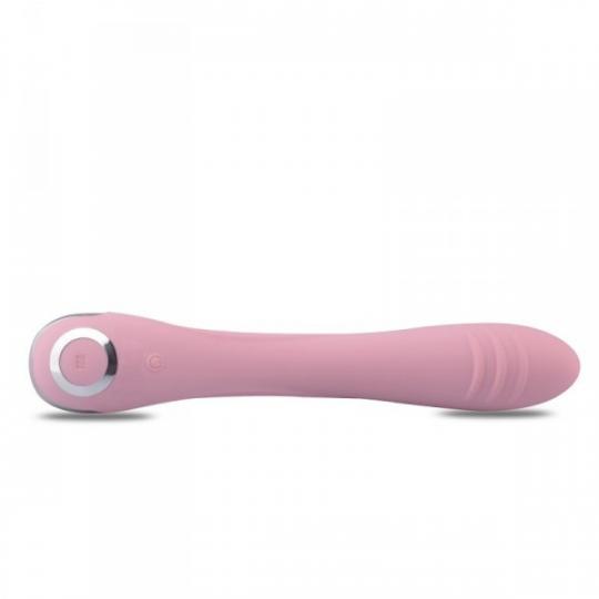 Vibratore vaginale stimolatore per punto G fallo dildo vibrante in silicone rosa pink