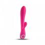 Vibratore rabbit con stimolatore per clitoride dildo fallo vibrante doppio pnk design