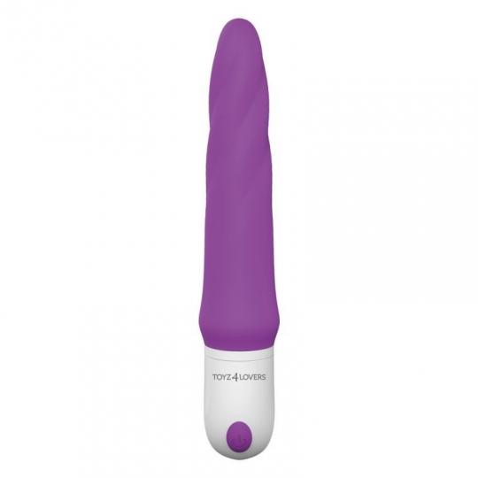 Vibratore in silicone realistico vaginale anale dildo fallo vibrante in silicone unicorn vibe purple