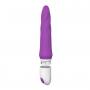 Vibratore in silicone realistico vaginale anale dildo fallo vibrante in silicone unicorn vibe purple