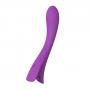 Vibratore ricaricabile vaginale in silicone massaggiatore stimolatore fallo dildo vibrante plot clit purple