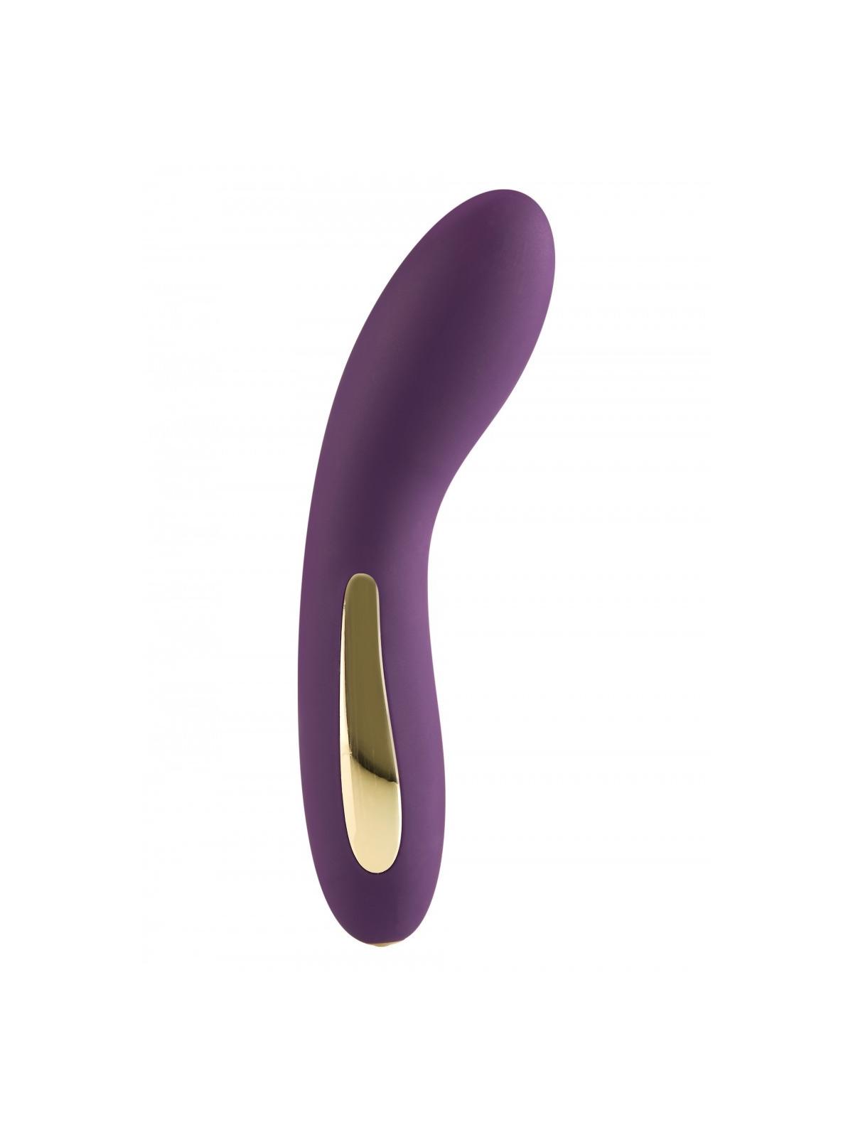 Vibratore vaginale stimolatore per punto G dildo fallo ricaricabile impermeabile sex toys purple