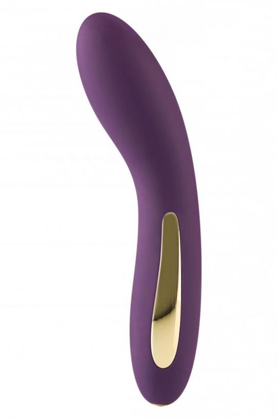 Vibratore vaginale stimolatore per punto G dildo fallo ricaricabile impermeabile sex toys purple