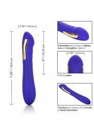 Vibratore vaginale anale stimolatore clitoride con scarica elettrica dildo fallo vibrante in silicone