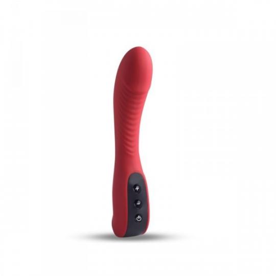 vibratore vaginale ricaricabile dildo fallo vibrante in silicone impermeabile rosso