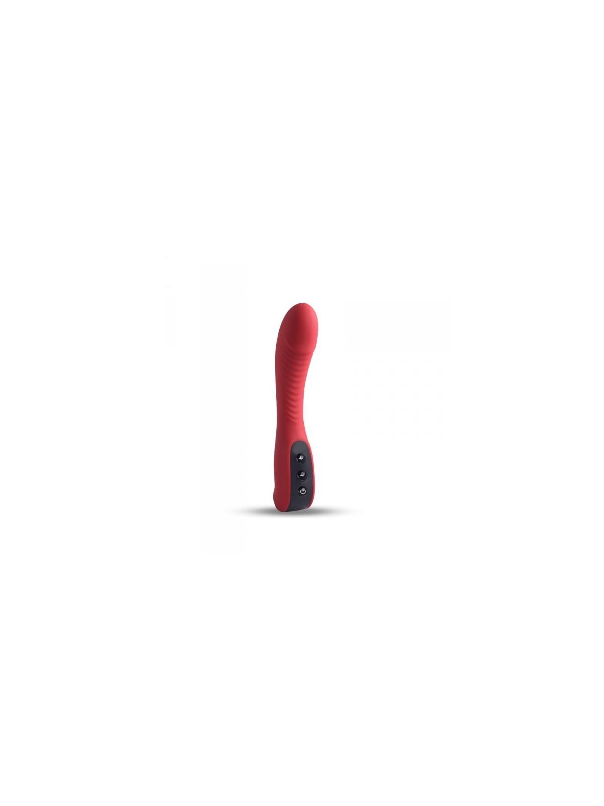 vibratore vaginale ricaricabile dildo fallo vibrante in silicone impermeabile rosso