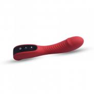 vibratore vaginale ricaricabile dildo fallo vibrante in silicone impermeabile rosso