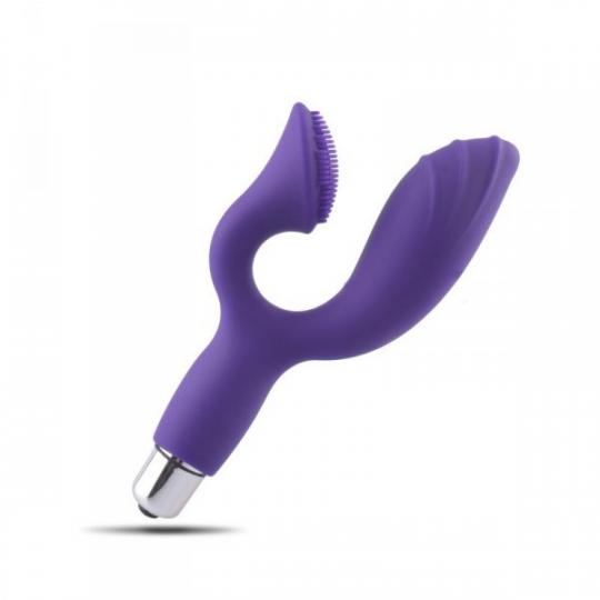 Vibratore doppio vaginale e stimolatore clitoride in silicone way vers plus