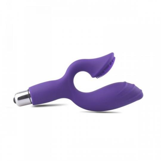 Vibratore doppio vaginale e stimolatore clitoride in silicone way vers plus