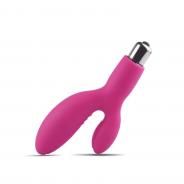 Vibratore doppio stimolatore clitoride fallo vaginale vibrante in silicone bold plus