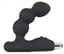 vibratore prostata maschile stimolatore prostatico in silicone nero stimolatore rebel nero