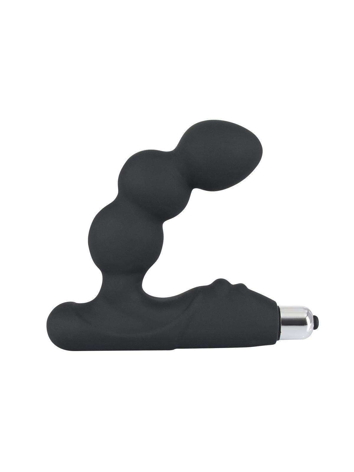 vibratore prostata maschile stimolatore prostatico in silicone nero stimolatore rebel nero