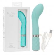 Vibratore per punto g stimolatore vaginale in silicone Blu fallo vibrante crystal