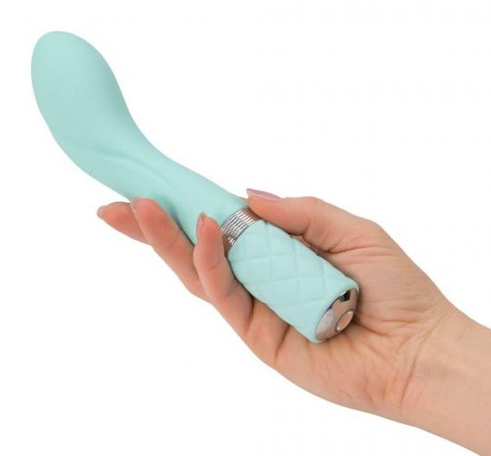 Vibratore per punto g stimolatore vaginale in silicone Blu fallo vibrante crystal