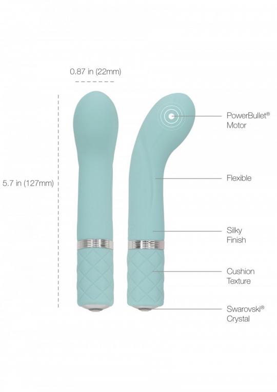 Vibratore mini per punto G stimolatore vaginale ricaricabile in silicone blu g spot