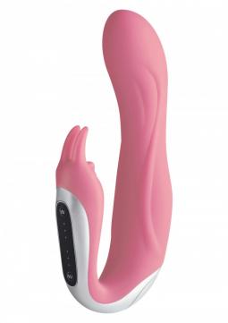 Vibratore rabbit doppio con stimolatore clitoride neo vibe