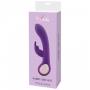 Vibratore rabbit stimolatore vaginale doppio clitoride impermeabile ricaricabile viola