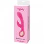 Stimolatore vaginale doppio per clitoride Vibratore rabbit in silicone ricaricabile viola