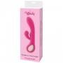 Vibratore vaginale rabbit dildo doppio vibrante stimolatore clitoride in silicone rosa