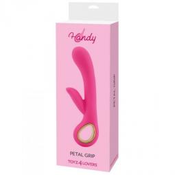 Vibratore vaginale doppio con stimolatore clitoride fallo vibrante pink dildo